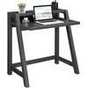 image:imageConvenience Concepts Newport Lilly 2Tier Desk Weathered Gray