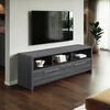 image:imageConvenience Concepts Newport Marbella TV Stand 60  Modern Entertainment Center for TVs up to 65 Contemporary Media Console with Storage Cabinets amp Shelves for Living amp Family Room WhiteWeathered Gray