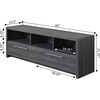 image:imageConvenience Concepts Newport Marbella TV Stand 60  Modern Entertainment Center for TVs up to 65 Contemporary Media Console with Storage Cabinets amp Shelves for Living amp Family Room WhiteWeathered Gray