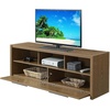 image:imageConvenience Concepts Newport Marbella TV Stand 60  Modern Entertainment Center for TVs up to 65 Contemporary Media Console with Storage Cabinets amp Shelves for Living amp Family Room WhiteDriftwood