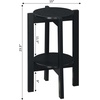 image:imageConvenience Concepts Newport Medium Plant Stand BlackBlack