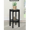 image:imageConvenience Concepts Newport Medium Plant Stand BlackFaux Cement  Black