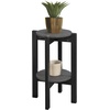 image:imageConvenience Concepts Newport Medium Plant Stand BlackFaux Cement  Black