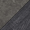 image:imageConvenience Concepts Newport Medium Plant Stand BlackFaux Cement  Weathered Gray