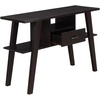 image:imageConvenience Concepts Newport Mike W Console Table with Drawer Weathered GrayEspresso