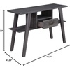 image:imageConvenience Concepts Newport Mike W Console Table with Drawer Weathered GrayWeathered Gray