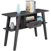 image:imageConvenience Concepts Newport Mike W Console Table with Drawer Weathered GrayWeathered Gray