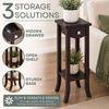 image:imageConvenience Concepts Newport Prism Tall Plant Stand EspressoTall