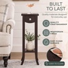 image:imageConvenience Concepts Newport Prism Tall Plant Stand EspressoTall