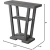 image:imageConvenience Concepts Newport V Console Table 315  Modern Sofa Table with Storage Shelves Narrow Entryway Hall Table for Living Room Display Accent Table Weathered GrayWeathered Gray