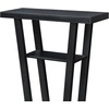 image:imageConvenience Concepts Newport V Console Table 315  Modern Sofa Table with Storage Shelves Narrow Entryway Hall Table for Living Room Display Accent Table Weathered GrayBlack