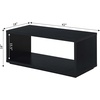image:imageConvenience Concepts Northfield Admiral Coffee Table Black 18 in x 42 in x 18 inBlack