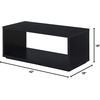 image:imageConvenience Concepts Northfield Admiral Coffee Table Black 18 in x 42 in x 18 inBlack