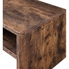 image:imageConvenience Concepts Northfield Admiral Deluxe Coffee Table with Shelves R40567 White Faux MarbleBarnwood