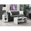 image:imageConvenience Concepts Northfield Admiral Deluxe Coffee Table with Shelves R40567 White Faux MarbleWhite