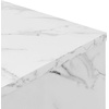 image:imageConvenience Concepts Northfield Admiral Deluxe Coffee Table with Shelves R40567 White Faux MarbleWhite Faux Marble