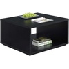 image:imageConvenience Concepts Northfield Admiral Square Coffee Table BlackBlack