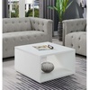 image:imageConvenience Concepts Northfield Admiral Square Coffee Table BlackWhite