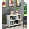 image:imageConvenience Concepts Northfield Console Bookcase 38  3 Tier Minimalist Living Room Bookshelf Contemporary Console Entryway Hall Table Foyer Display Table White Faux MarbleWhite Faux Marble