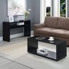 image:imageConvenience Concepts Northfield Deluxe Console Hall Table 48  Modern Minimalist Narrow Sofa Display Accent With Storage Shelf for Contemporary Living Room Entryway or Hallway BlackBlack