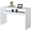image:imageConvenience Concepts Northfield Deluxe Console Hall Table 48  Modern Minimalist Narrow Sofa Display Accent With Storage Shelf for Contemporary Living Room Entryway or Hallway BlackWhite