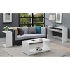 image:imageConvenience Concepts Northfield Deluxe Console Hall Table 48  Modern Minimalist Narrow Sofa Display Accent With Storage Shelf for Contemporary Living Room Entryway or Hallway BlackWhite