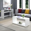 image:imageConvenience Concepts Northfield Deluxe Console Hall Table 48  Modern Minimalist Narrow Sofa Display Accent With Storage Shelf for Contemporary Living Room Entryway or Hallway BlackWhite