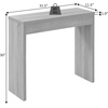 image:imageConvenience Concepts Northfield Entryway Hall Table 315  Contemporary Console Desk Entryway or Vanity Table for Hallway Foyer Living Room Office White Faux Marble