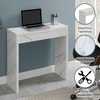 image:imageConvenience Concepts Northfield Entryway Hall Table 315  Contemporary Console Desk Entryway or Vanity Table for Hallway Foyer Living Room Office White Faux Marble