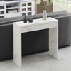 image:imageConvenience Concepts Northfield Entryway Hall Table 315  Contemporary Console Desk Entryway or Vanity Table for Hallway Foyer Living Room Office White Faux Marble