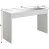image:imageConvenience Concepts Northfield Mirrored Console Table WhiteWhite