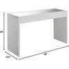 image:imageConvenience Concepts Northfield Mirrored Console Table WhiteWhite