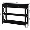image:imageConvenience Concepts Omega 1 Drawer Console Table BlackBlack