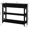 image:imageConvenience Concepts Omega 1 Drawer Console Table BlackBlack