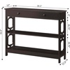 image:imageConvenience Concepts Omega 1 Drawer Console Table BlackEspresso
