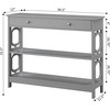 image:imageConvenience Concepts Omega 1 Drawer Console Table BlackGrey