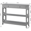 image:imageConvenience Concepts Omega 1 Drawer Console Table BlackGrey