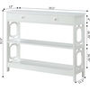 image:imageConvenience Concepts Omega 1 Drawer Console Table BlackWhite