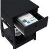 image:imageConvenience Concepts Omega 1Drawer End Table with Shelf BlackBlack