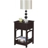 image:imageConvenience Concepts Omega 1Drawer End Table with Shelf BlackEspresso