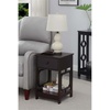 image:imageConvenience Concepts Omega 1Drawer End Table with Shelf BlackEspresso