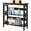 image:imageConvenience Concepts Omega 3 Tier Bookcase WhiteBlack