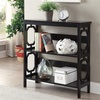 image:imageConvenience Concepts Omega 3 Tier Bookcase WhiteBlack