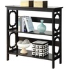 image:imageConvenience Concepts Omega 3 Tier Bookcase WhiteBlack