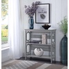 image:imageConvenience Concepts Omega 3 Tier Bookcase WhiteGrey