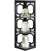 image:imageConvenience Concepts Omega 3 Tier Corner Bookcase WhiteBlack