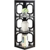 image:imageConvenience Concepts Omega 3 Tier Corner Bookcase WhiteBlack
