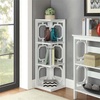 image:imageConvenience Concepts Omega 3 Tier Corner Bookcase WhiteWhite