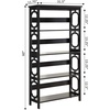 image:imageConvenience Concepts Omega 5 Tier Bookcase GrayBlack