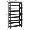 image:imageConvenience Concepts Omega 5 Tier Bookcase GrayEspresso